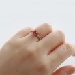 Princess Pink Tourmaline & Diamond Ring SS0283