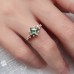 Princess Green Tourmaline & Diamond Ring SS0288