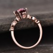 Pink Tourmaline & Diamond Vintage Ring SS0078