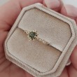 Green Tourmaline & Diamond Vintage Ring SS0290