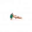 Oval Green Onyx & Diamonds Vintage Ring SS0005