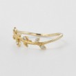 Ivy Wave Form Diamond 14K Gold Ring SS0324