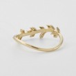 Ivy Wave Form Diamond 14K Gold Ring SS0324