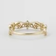 Diamond Gold Leaf Vintage Style Ring SS0326