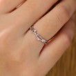 Diamond 14K Solid White Gold Ivy Ring SS0280