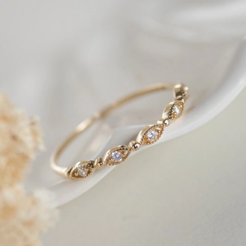 Vintage Style Diamond Band Ring SS0268