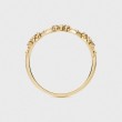 Lace Diamond 14K Solid Gold Curved Ring SS0325