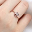 Rose Cut Milky Color Rough Diamond Ring SS0151