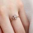 Rose Cut Milky Color Rough Diamond Ring SS0151