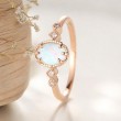 Oval Opal & Diamond Vintage Style Ring SS0341