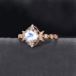 Opal & Diamond Moon Design Vintage Ring SS0360