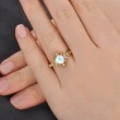 Opal & Diamond Moon Design Vintage Ring SS0360