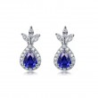 Pear Sapphire & Marquise Diamond Earrings SS3011