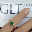 Oval Emerald And Diamond Vintage Ring SS0231